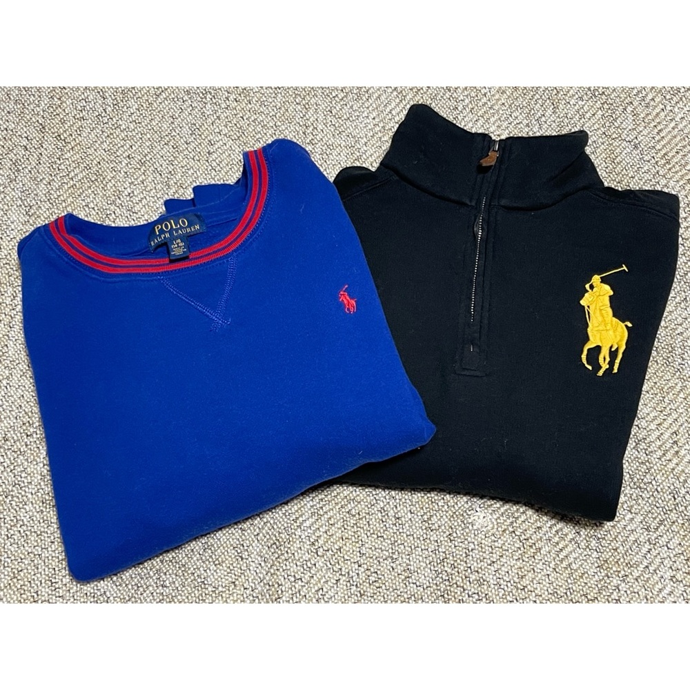 Polo By Ralph Lauren (Sweatshirt & Quarter Zip) NWOT Set of TWO